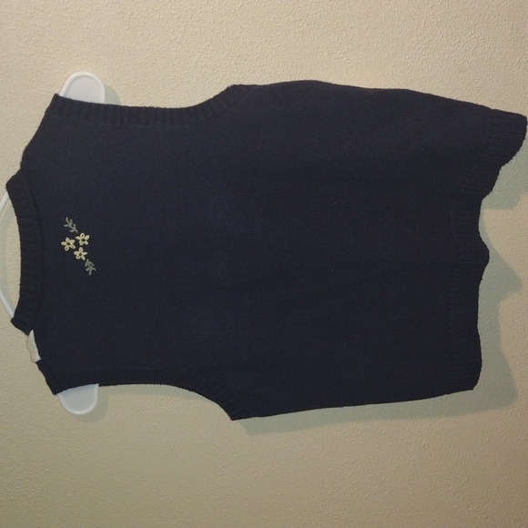 Vintage Northern Reflections Floral Embroidered Patchwork Cotton Blend Vest Knit - Picture 7 of 7